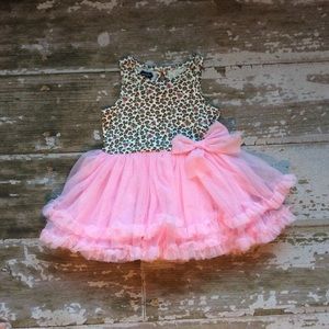 Mud pie Animal Print Dress with Ruffles